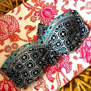 LA BLANCA strapless bikini top sz 6